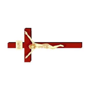 Crucifix listed in crosses decals.