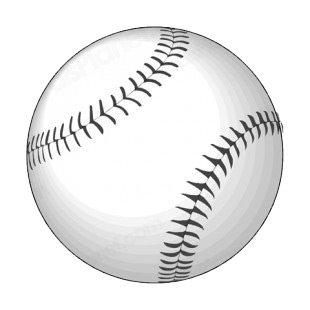 Baseball ball listed in baseball and softball decals.