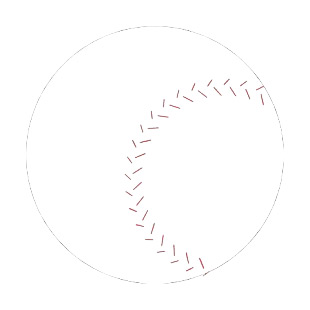 Baseball ball listed in baseball and softball decals.