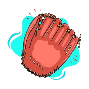 Brand new baseball glove listed in baseball and softball decals.