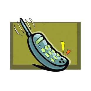Telephone ringing listed in business decals.
