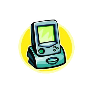 Portable monitor listed in business decals.