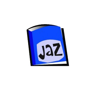 Blue jaz disc listed in business decals.