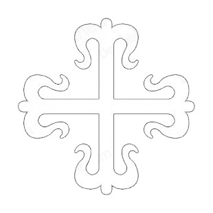 Cross fleury listed in crosses decals.