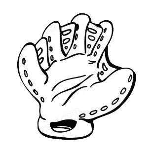 Baseball glove listed in baseball and softball decals.