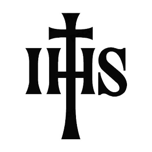 IHS cross listed in crosses decals.