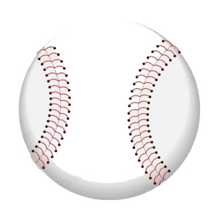 Baseball ball listed in baseball and softball decals.