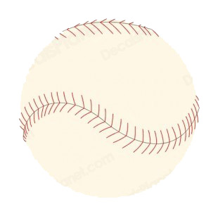 Baseball ball listed in baseball and softball decals.