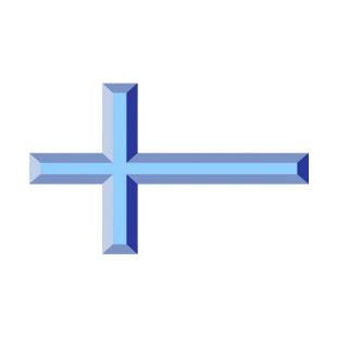 Blue cross listed in crosses decals.