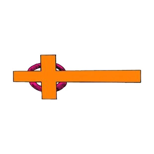 Pink and brown celtic cross listed in crosses decals.