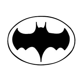 Batman logo listed in famous logos decals.
