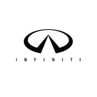 Infiniti logo and text listed in infiniti decals.