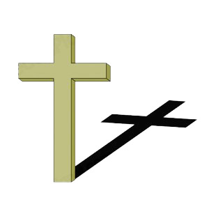 Cross with shadow listed in crosses decals.