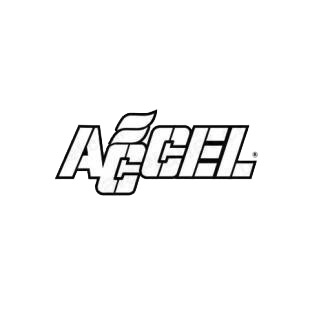 Accel outline listed in performance logo decals.
