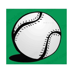 Baseball ball listed in baseball and softball decals.