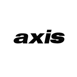 Axis listed in performance logo decals.