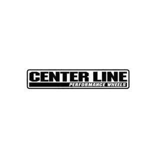 Center line performance wheels listed in performance logo decals.