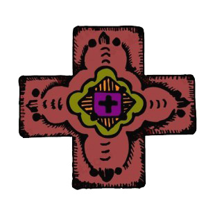 Native cross listed in crosses decals.