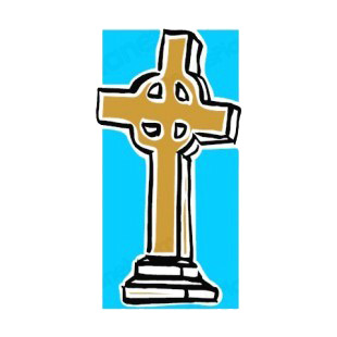 Brown celtic cross  listed in crosses decals.