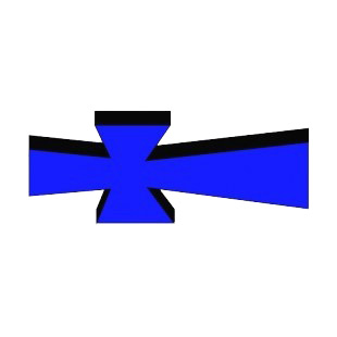 Blue St John cross listed in crosses decals.