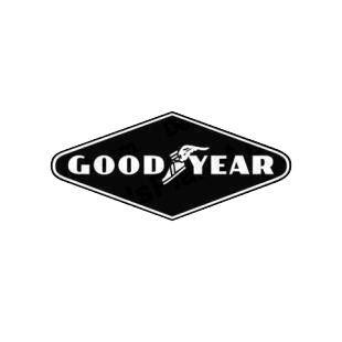 Good Year goodyear listed in performance logo decals.
