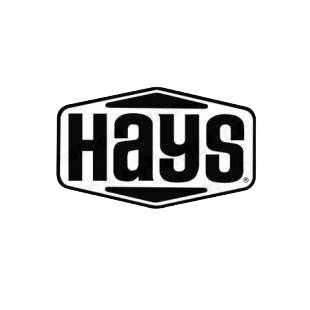 Hays listed in performance logo decals.