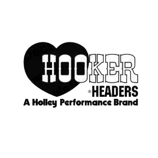 Hooker Headers A holley Performance Brand listed in performance logo decals.