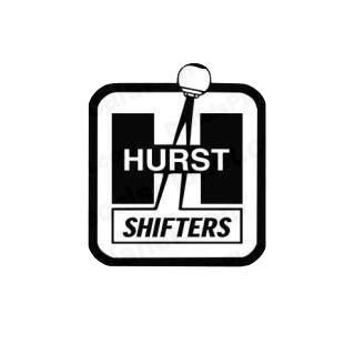 Hurst shifters listed in performance logo decals.