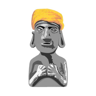 Long ears with orange hat figure listed in figures and artifacts decals.