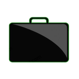 Black portfolio listed in business decals.