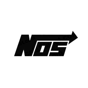 Nos curve listed in performance logo decals.