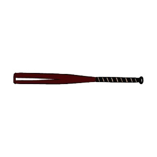 Black baseball bat listed in baseball and softball decals.