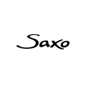 Saxo listed in performance logo decals.