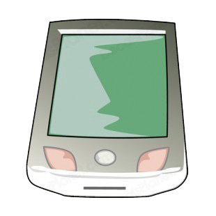 PDA cellphone listed in business decals.