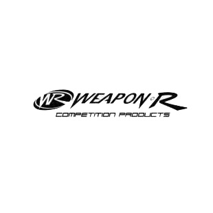 WeaponR WR competition products listed in performance logo decals.