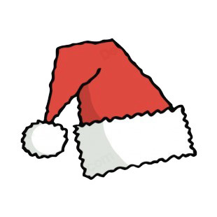 Santa hat listed in characters decals.