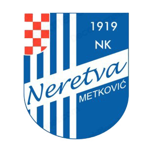 NK Neretva Metkovic soccer team logo listed in soccer teams decals.