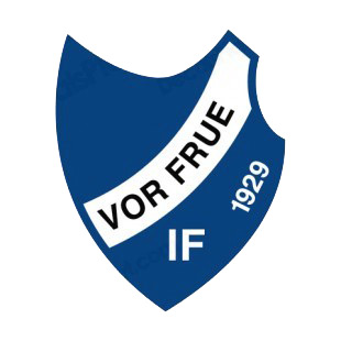 Vor Frue soccer team logo listed in soccer teams decals.