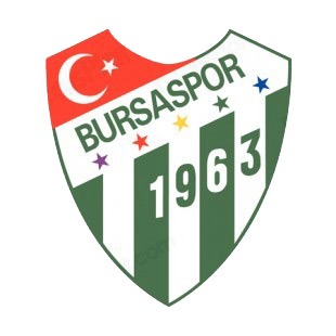 Bursaspor soccer team logo listed in soccer teams decals.