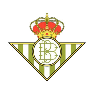 Real Betis soccer team logo listed in soccer teams decals.