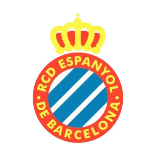 RCD Espanyol soccer team logo listed in soccer teams decals.