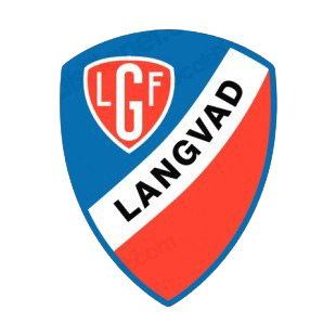 Langvad soccer team logo listed in soccer teams decals.