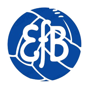 Esbjerg FB soccer team logo listed in soccer teams decals.