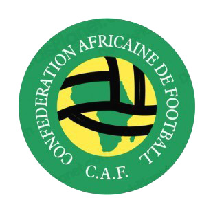 CAF confederation africaine de football logo listed in soccer teams decals.
