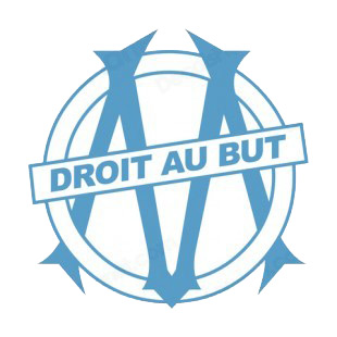 Olympique de Marseille soccer team logo listed in soccer teams decals.