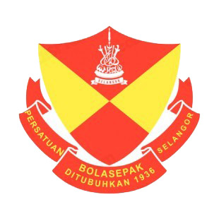 Selangor FA soccer team logo listed in soccer teams decals.