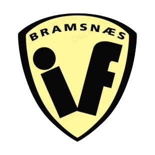 Bramsnaes IF soccer team logo listed in soccer teams decals.