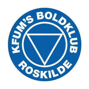 KFUM s Boldklub Roskilde soccer team logo listed in soccer teams decals.