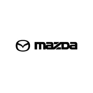 Mazda logo listed in mazda decals.