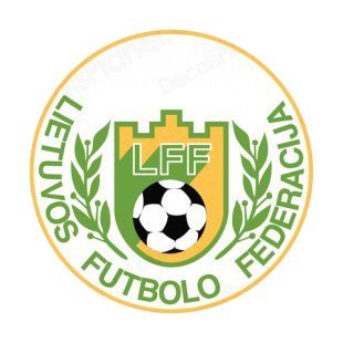 Lithuanian Football Federation logo listed in soccer teams decals.